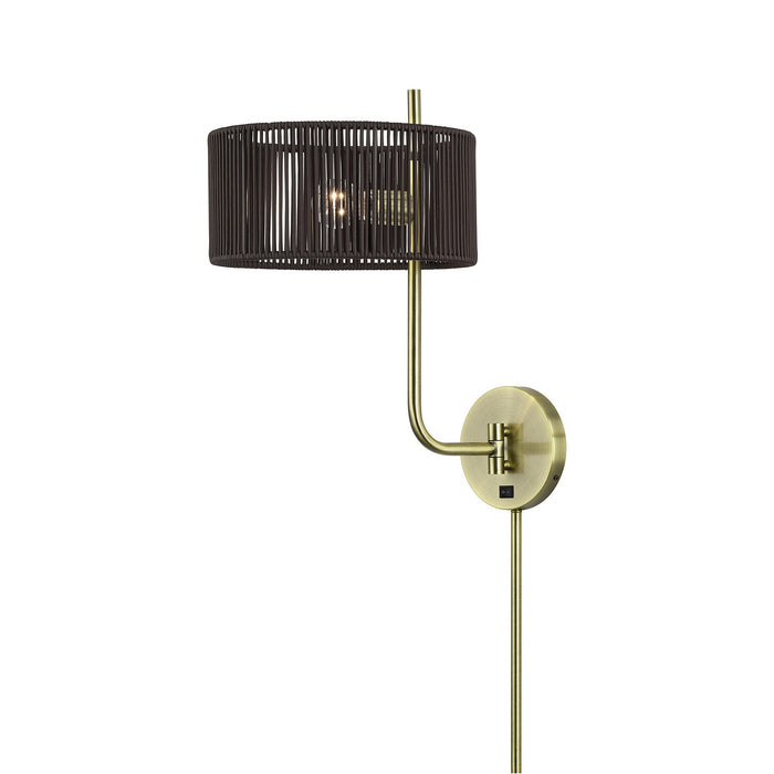 Livex Lighting - 49139-01 - One Light Swing Arm Wall Lamp - Acordia - Antique Brass