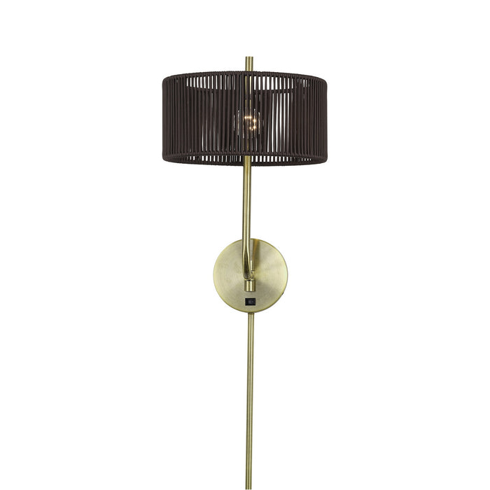 Livex Lighting - 49139-01 - One Light Swing Arm Wall Lamp - Acordia - Antique Brass
