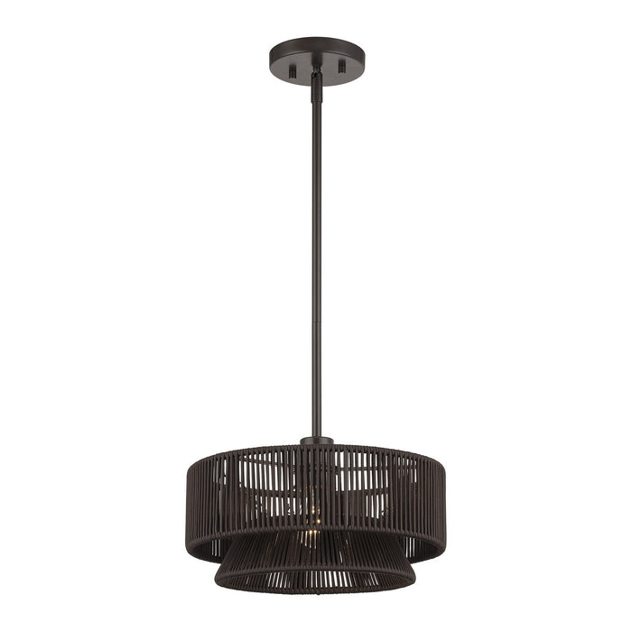 Livex Lighting - 49141-92 - One Light Pendant - Florell - English Bronze