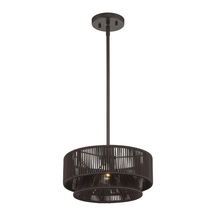 Livex Lighting - 49141-92 - One Light Pendant - Florell - English Bronze
