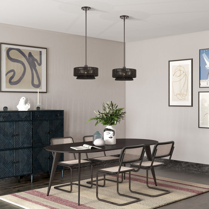 Livex Lighting - 49141-92 - One Light Pendant - Florell - English Bronze