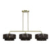 Livex Lighting - 49143-01 - Three Light Linear Chandelier - Florell - Antique Brass