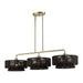 Livex Lighting - 49143-01 - Three Light Linear Chandelier - Florell - Antique Brass