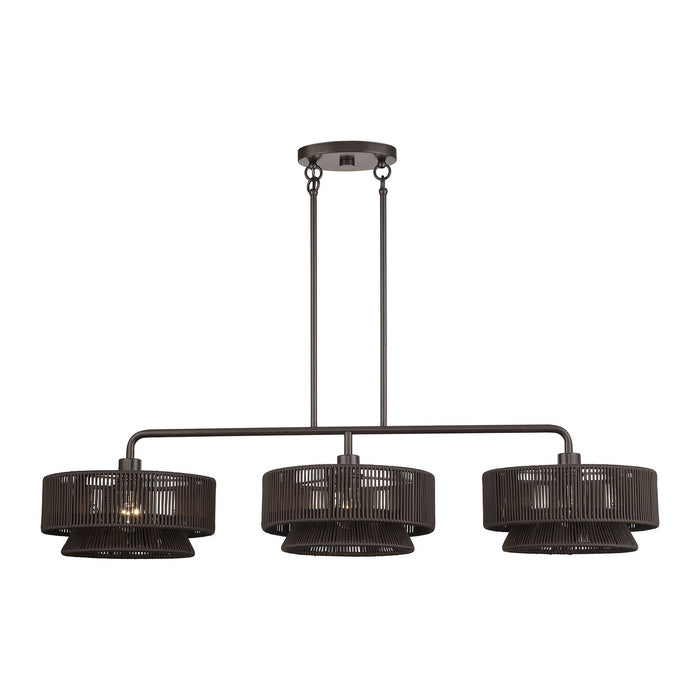 Livex Lighting - 49143-92 - Three Light Linear Chandelier - Florell - English Bronze