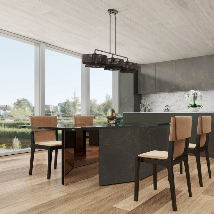 Livex Lighting - 49143-92 - Three Light Linear Chandelier - Florell - English Bronze