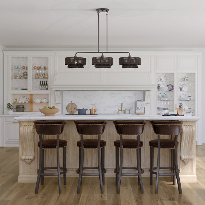 Livex Lighting - 49143-92 - Three Light Linear Chandelier - Florell - English Bronze