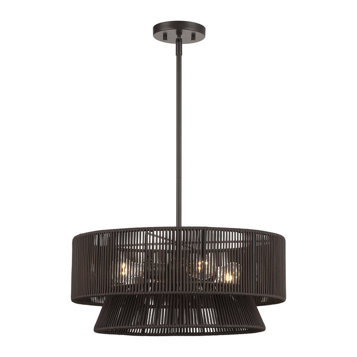 Livex Lighting - 49144-92 - Four Light Chandelier - Florell - English Bronze