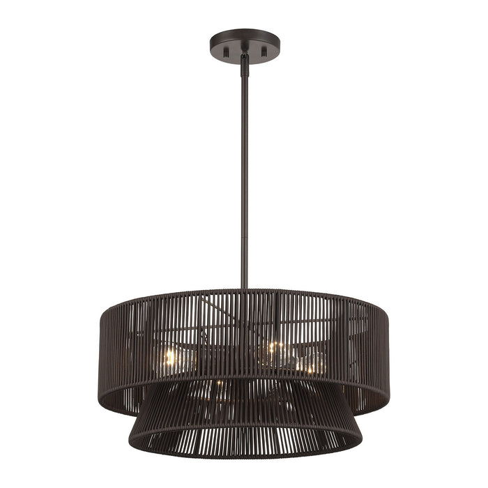 Livex Lighting - 49144-92 - Four Light Chandelier - Florell - English Bronze