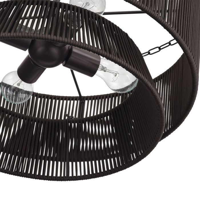 Livex Lighting - 49144-92 - Four Light Chandelier - Florell - English Bronze