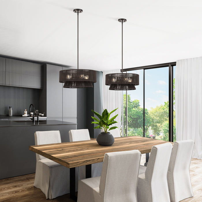 Livex Lighting - 49144-92 - Four Light Chandelier - Florell - English Bronze