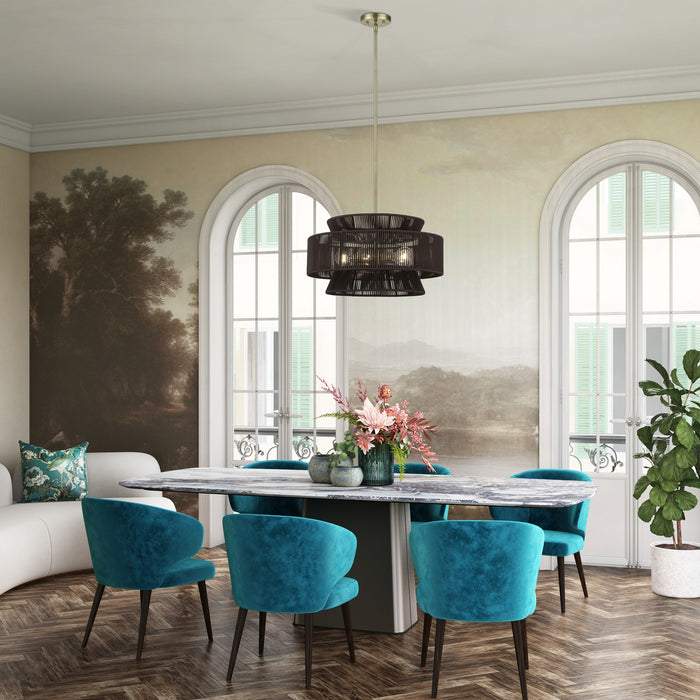 Livex Lighting - 49145-01 - Five Light Chandelier - Florell - Antique Brass