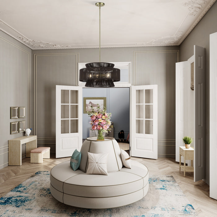 Livex Lighting - 49145-01 - Five Light Chandelier - Florell - Antique Brass