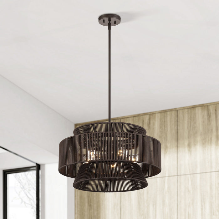 Livex Lighting - 49145-92 - Five Light Chandelier - Florell - English Bronze