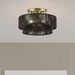 Livex Lighting - 49146-01 - Three Light Semi-Flush Mount - Florell - Antique Brass