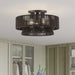 Livex Lighting - 49147-92 - Three Light Semi-Flush Mount - Florell - English Bronze