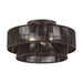 Livex Lighting - 49147-92 - Three Light Semi-Flush Mount - Florell - English Bronze
