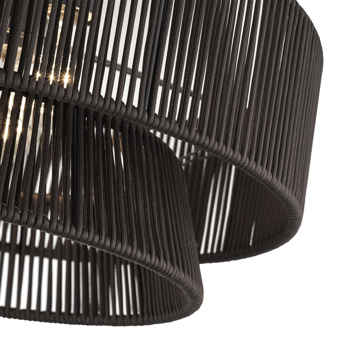 Livex Lighting - 49147-92 - Three Light Semi-Flush Mount - Florell - English Bronze