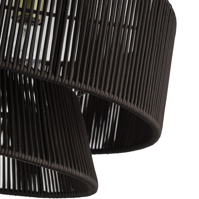 Livex Lighting - 49148-01 - Four Light Semi-Flush Mount - Florell - Antique Brass