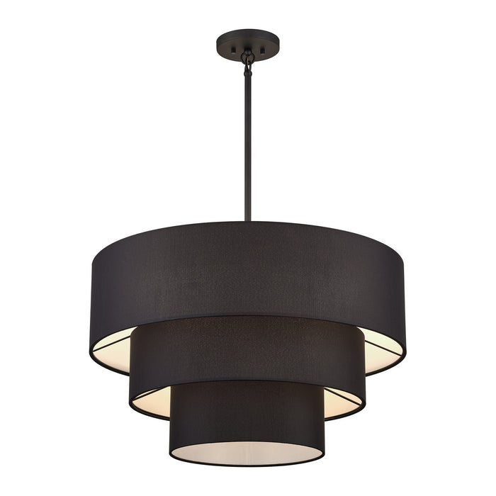 Livex Lighting - 50265-04 - Five Light Chandelier - Bainbridge - Black