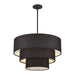 Livex Lighting - 50265-04 - Five Light Chandelier - Bainbridge - Black
