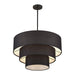 Livex Lighting - 50265-04 - Five Light Chandelier - Bainbridge - Black