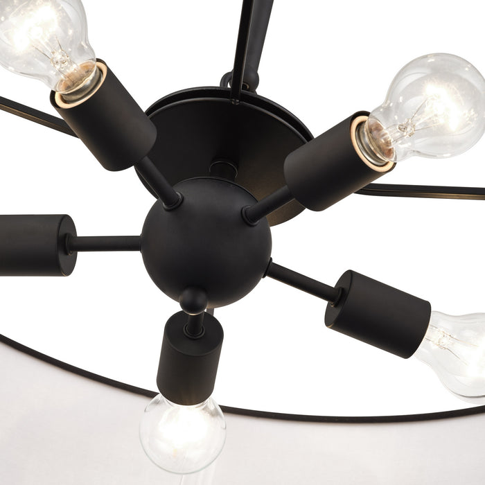 Livex Lighting - 50265-04 - Five Light Chandelier - Bainbridge - Black