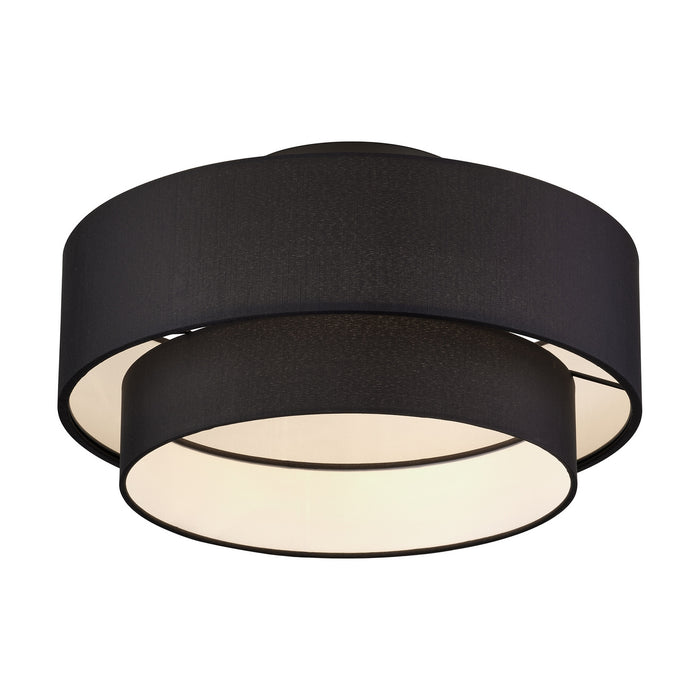 Livex Lighting - 50267-04 - Three Light Semi-Flush Mount - Bainbridge - Black