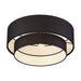 Livex Lighting - 50267-04 - Three Light Semi-Flush Mount - Bainbridge - Black
