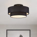 Livex Lighting - 50267-04 - Three Light Semi-Flush Mount - Bainbridge - Black