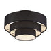 Livex Lighting - 50268-04 - Four Light Semi-Flush Mount - Bainbridge - Black