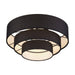 Livex Lighting - 50268-04 - Four Light Semi-Flush Mount - Bainbridge - Black
