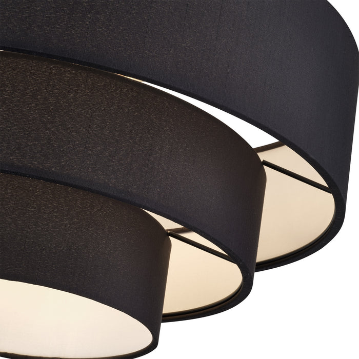 Livex Lighting - 50268-04 - Four Light Semi-Flush Mount - Bainbridge - Black