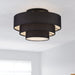 Livex Lighting - 50268-04 - Four Light Semi-Flush Mount - Bainbridge - Black