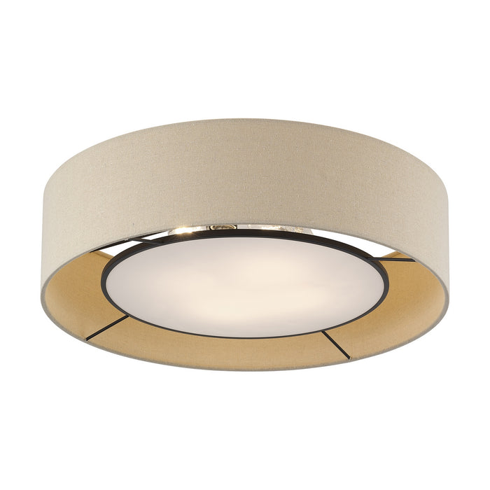 Livex Lighting - 50928-07 - Four Light Semi-Flush Mount - Ellsworth - Bronze