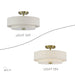 Livex Lighting - 51084-01 - Three Light Semi-Flush Mount - Monroe - Antique Brass