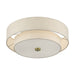 Livex Lighting - 51085-01 - Four Light Semi-Flush Mount - Monroe - Antique Brass