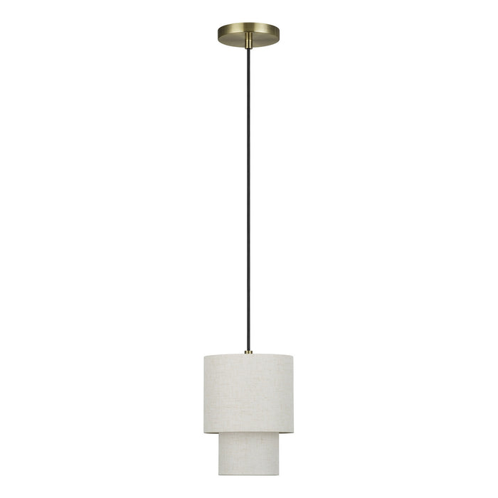 Livex Lighting - 51089-01 - One Light Mini Pendant - Monroe - Antique Brass