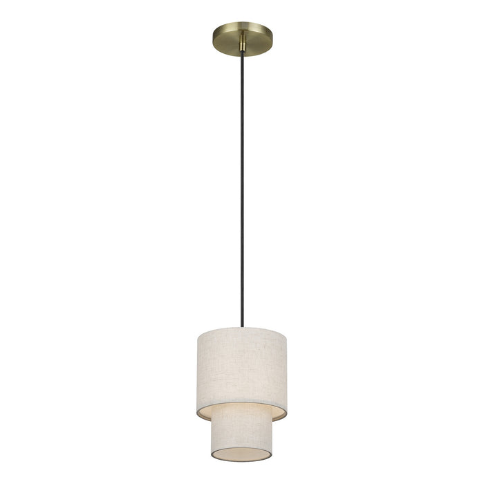 Livex Lighting - 51089-01 - One Light Mini Pendant - Monroe - Antique Brass