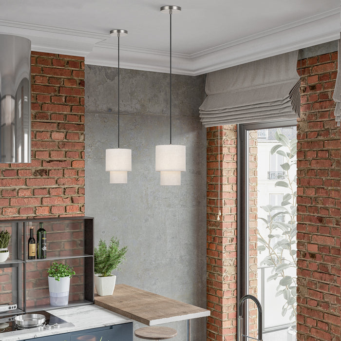 Livex Lighting - 51089-91 - One Light Mini Pendant - Monroe - Brushed Nickel