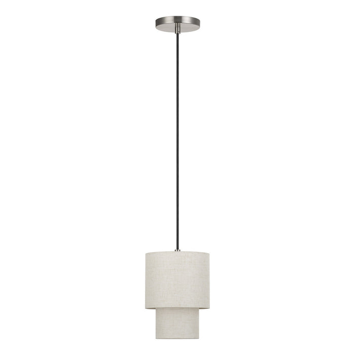 Livex Lighting - 51089-91 - One Light Mini Pendant - Monroe - Brushed Nickel