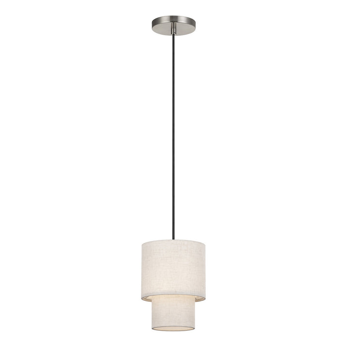 Livex Lighting - 51089-91 - One Light Mini Pendant - Monroe - Brushed Nickel