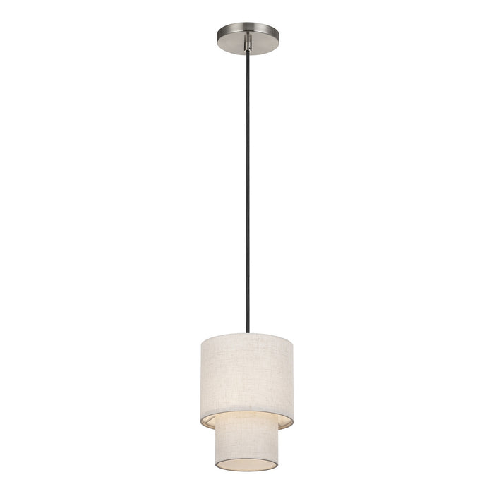 Livex Lighting - 51089-91 - One Light Mini Pendant - Monroe - Brushed Nickel