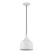 Livex Lighting - 51472-03 - LED Pendant - Bolita - White w/Brushed Nickel