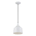 Livex Lighting - 51472-03 - LED Pendant - Bolita - White w/Brushed Nickel