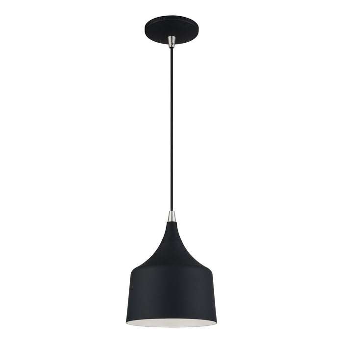 Livex Lighting - 51472-04 - LED Pendant - Bolita - Black w/Brushed Nickel