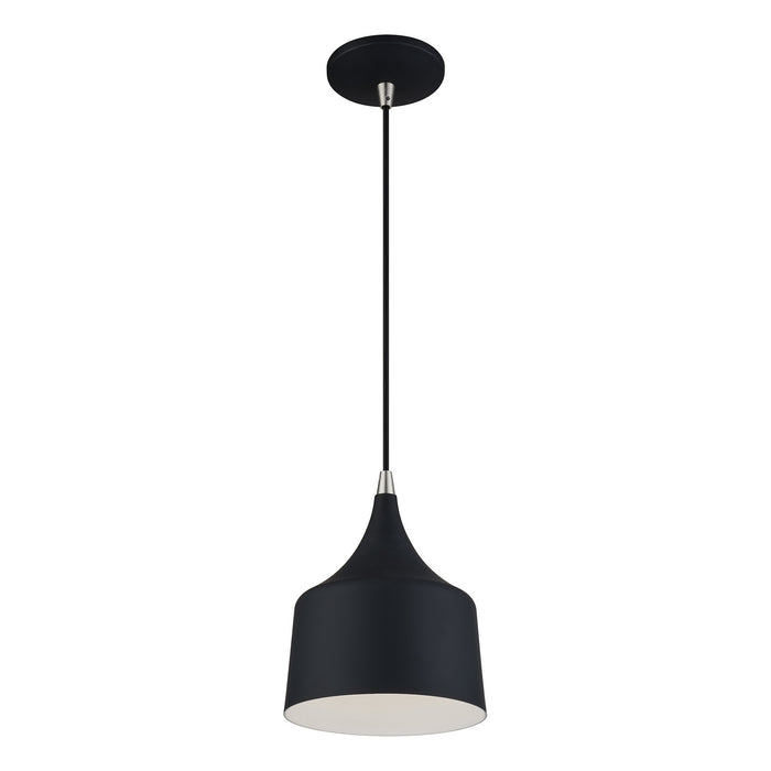 Livex Lighting - 51472-04 - LED Pendant - Bolita - Black w/Brushed Nickel