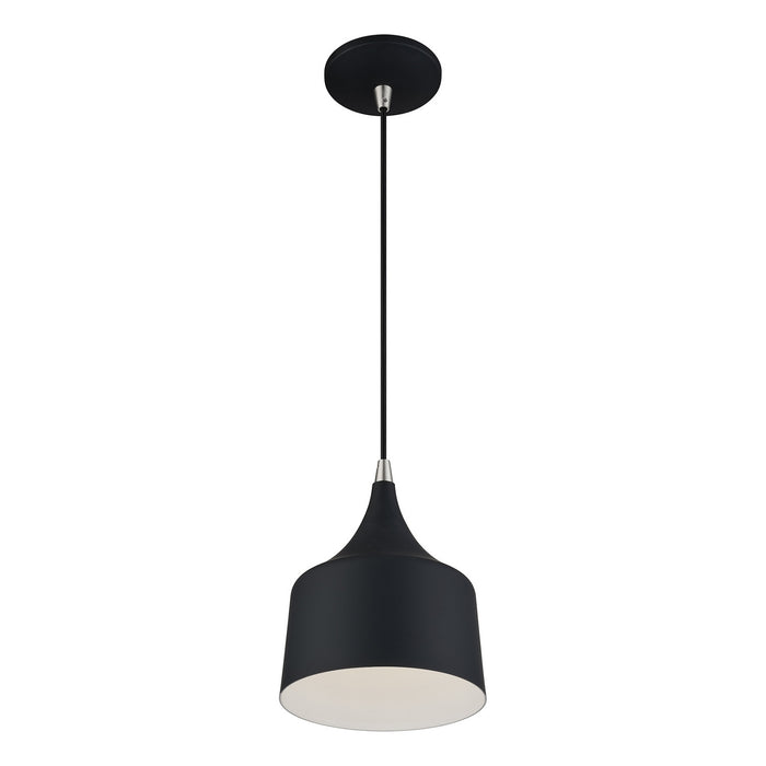 Livex Lighting - 51472-04 - LED Pendant - Bolita - Black w/Brushed Nickel