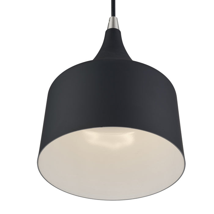 Livex Lighting - 51472-04 - LED Pendant - Bolita - Black w/Brushed Nickel