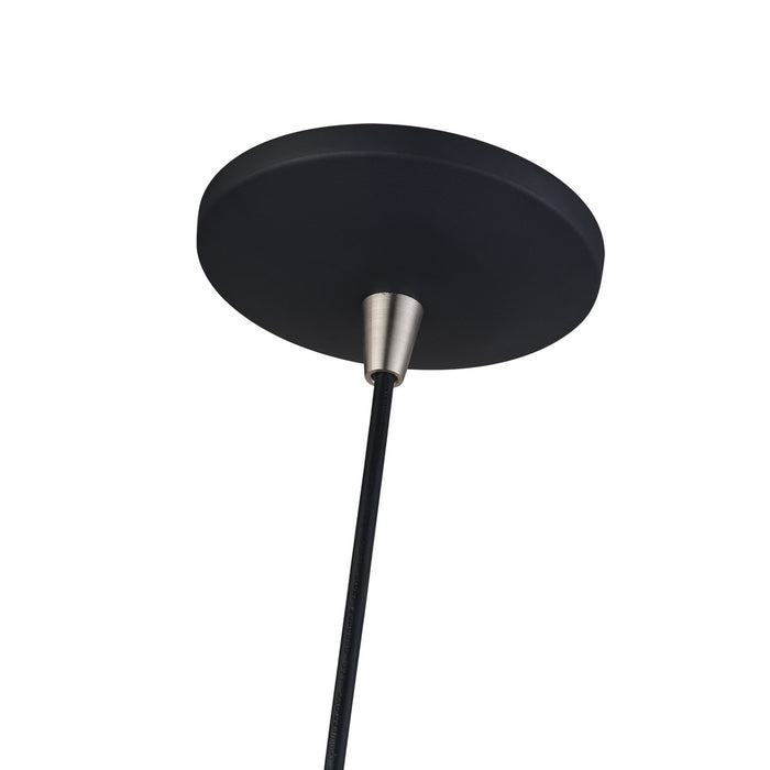 Livex Lighting - 51472-04 - LED Pendant - Bolita - Black w/Brushed Nickel