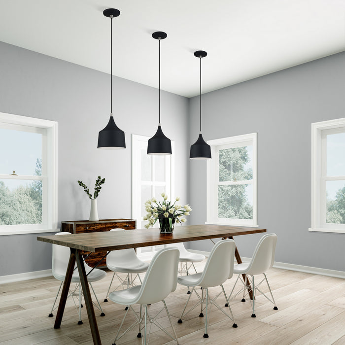 Livex Lighting - 51472-04 - LED Pendant - Bolita - Black w/Brushed Nickel